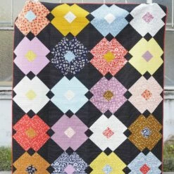 MODA Flower Tile Quilt Pattern By Then Came June -Alibabette shop IMG 6428 scaled