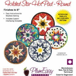Folded Star Hot Pad Pattern By Plum Easy Patterns
