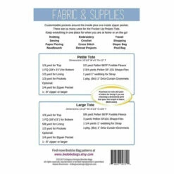 Pucker-Up Project Tote By Bodobo Bags -Alibabette shop Pucker UpProjectTote Back 1200x1200 dde5e2d6 8d0f 4f29 8903 18fc6d8f58ed