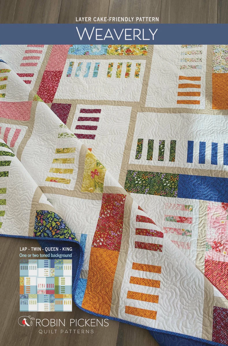 MODA Weaverly Quilt Pattern By Robin Pickens 3 MODA Weaverly Quilt Pattern By Robin Pickens