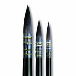 Da Vinci Casaneo Synthetic Squirrel Watercolor Quill Brush Set -Alibabette shop db5515 3 1