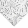 Black Ink Thai Lace Monstera Leaves - White -Alibabette shop gpc1560