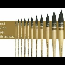 Da Vinci Petit Gris Squirrel Quill Brushes -Alibabette shop hqdefault 9 3