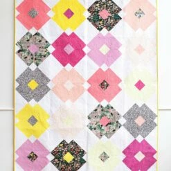 MODA Flower Tile Quilt Pattern By Then Came June -Alibabette shop img 8247