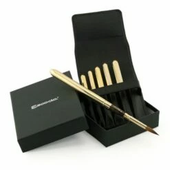 Escoda Reserva Kolinsky-Tajmyr Sable Travel Pointed Round Brushes -Alibabette shop mgps 33g 3