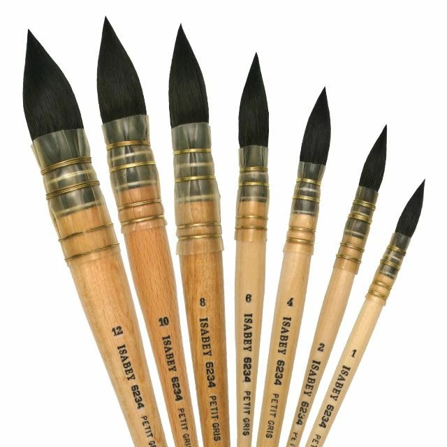 Isabey Original Siberian Blue Squirrel Quill Mop Series 6234 Brushes 4 Isabey Original Siberian Blue Squirrel Quill Mop Series 6234 Brushes - Image 2