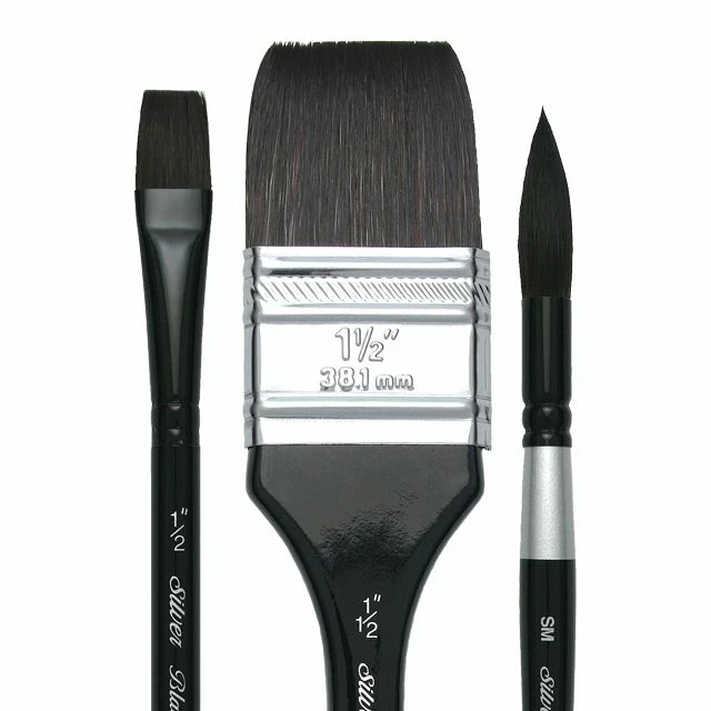 Silver Brush Black Velvet Brush Sets 5 Silver Brush Black Velvet Brush Sets - Image 3