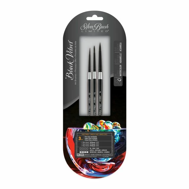 Silver Brush Black Velvet Brush Sets 12 Silver Brush Black Velvet Brush Sets - Image 10