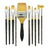 Kingart Original Gold Golden Taklon Brushes -Alibabette shop mgps 3cr