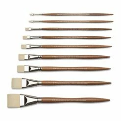 Winsor & Newton Artists' Oil Synthetic Hog Brushes -Alibabette shop mgps 3d3 4