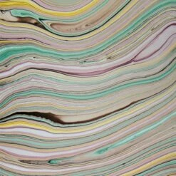 Black Ink Thai Marbled Paper -Alibabette shop mgps gpc 5 9