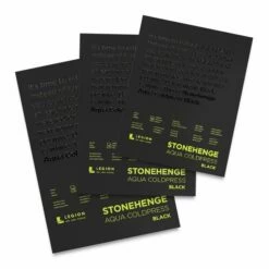 Stonehenge Aqua Black Watercolor Paper