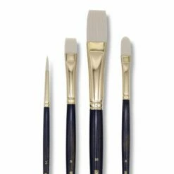 Princeton Dakota Series 6300 Synthetic Bristle Brushes, Set Of 4