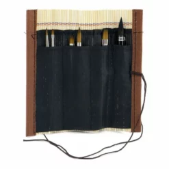 Raphaël Mini Travel Brush Set In Bamboo Wrap -Alibabette shop rap6016 1